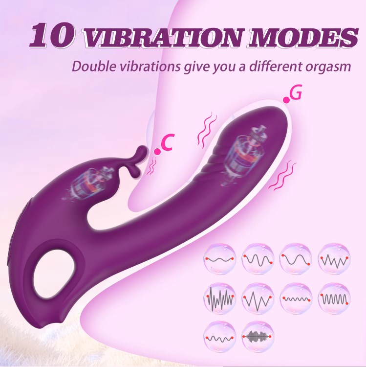 Clitoral Teasing Rabbit Vibrator 10 Modes