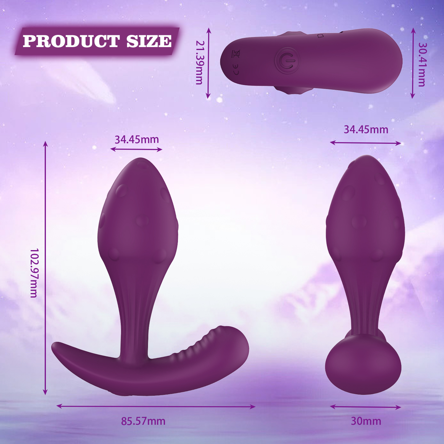 Remote Control Vibrator Size