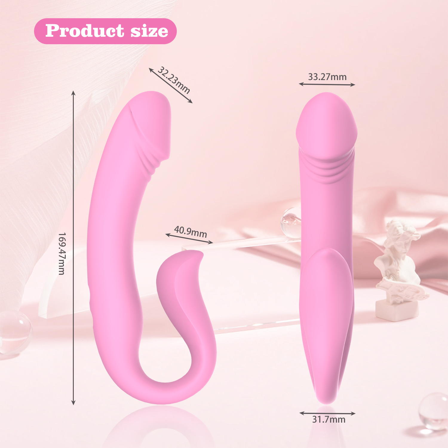 G Spot and Clit Vibrator Size