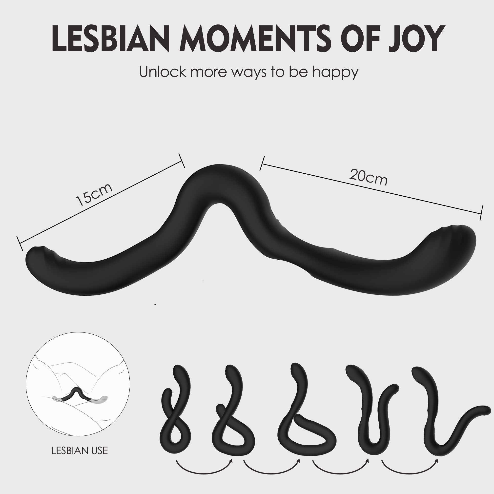 Double Headed Masturbation Sex Toy Size