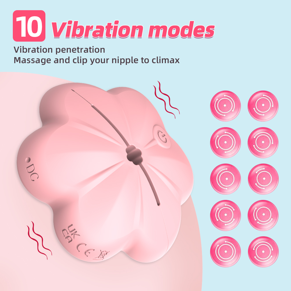 10 Vibration Modes Nipple Masturbation Massager