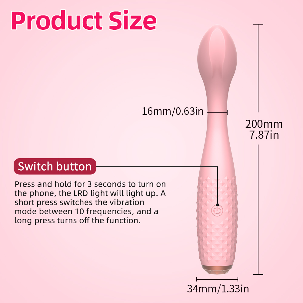 Silicone Bullet Vibrator Size