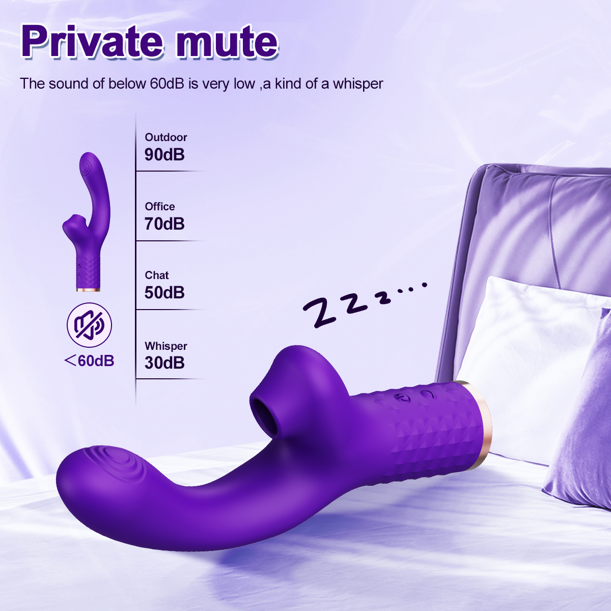 Private Mute Clitoral Suction Vibrator
