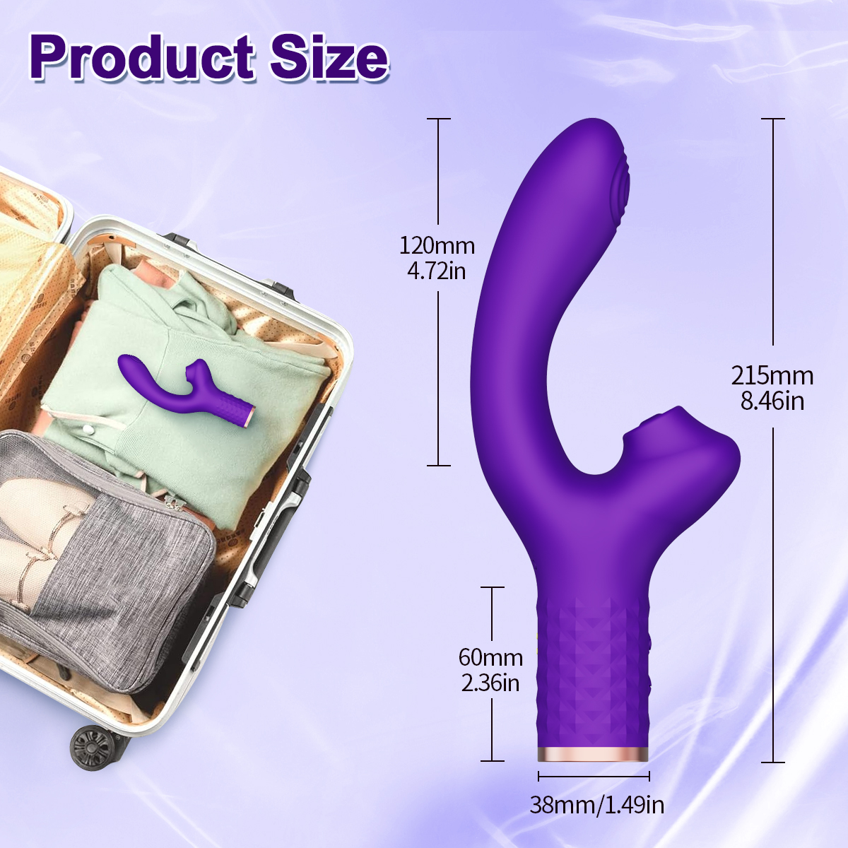 G-Spot Slap Vibrator Size