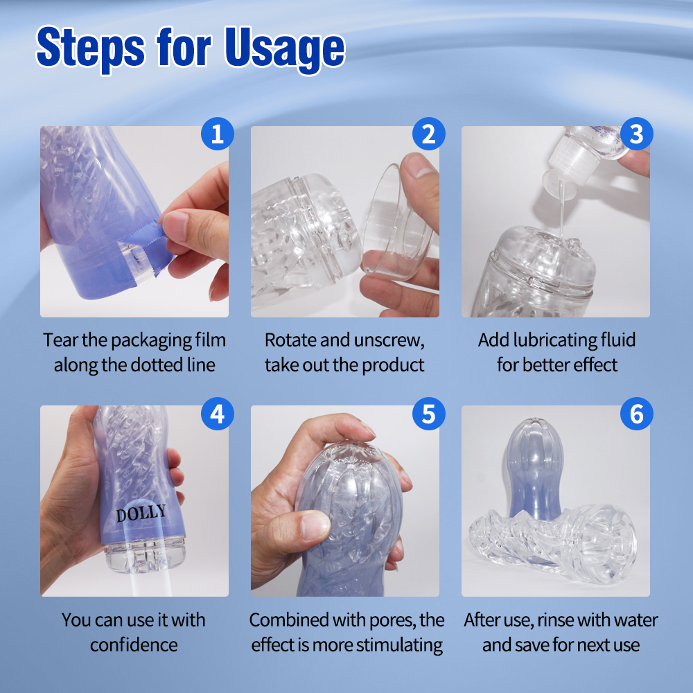 Men's Masturbation Cup Steps for Usage