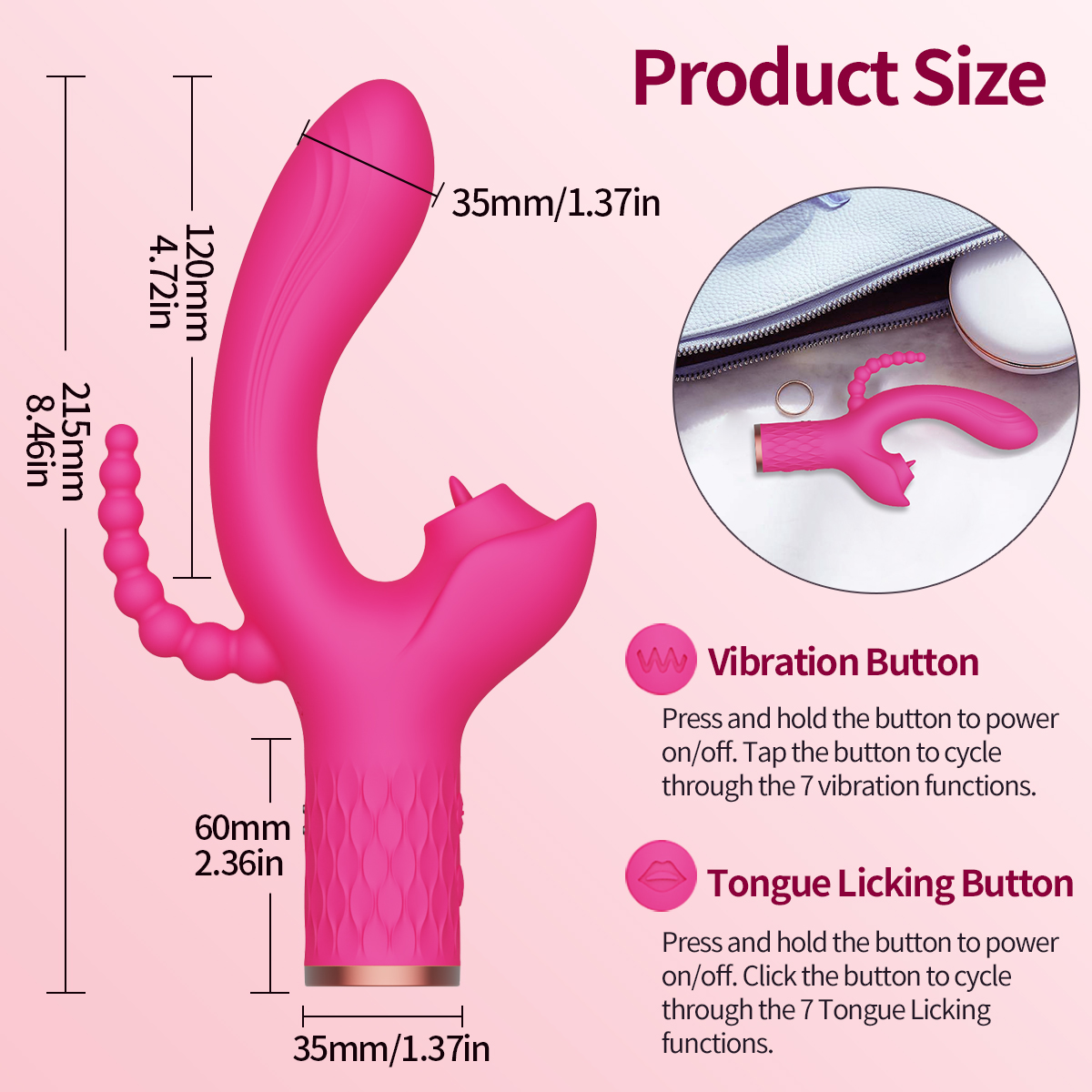 Vibrating Tongue sIZE