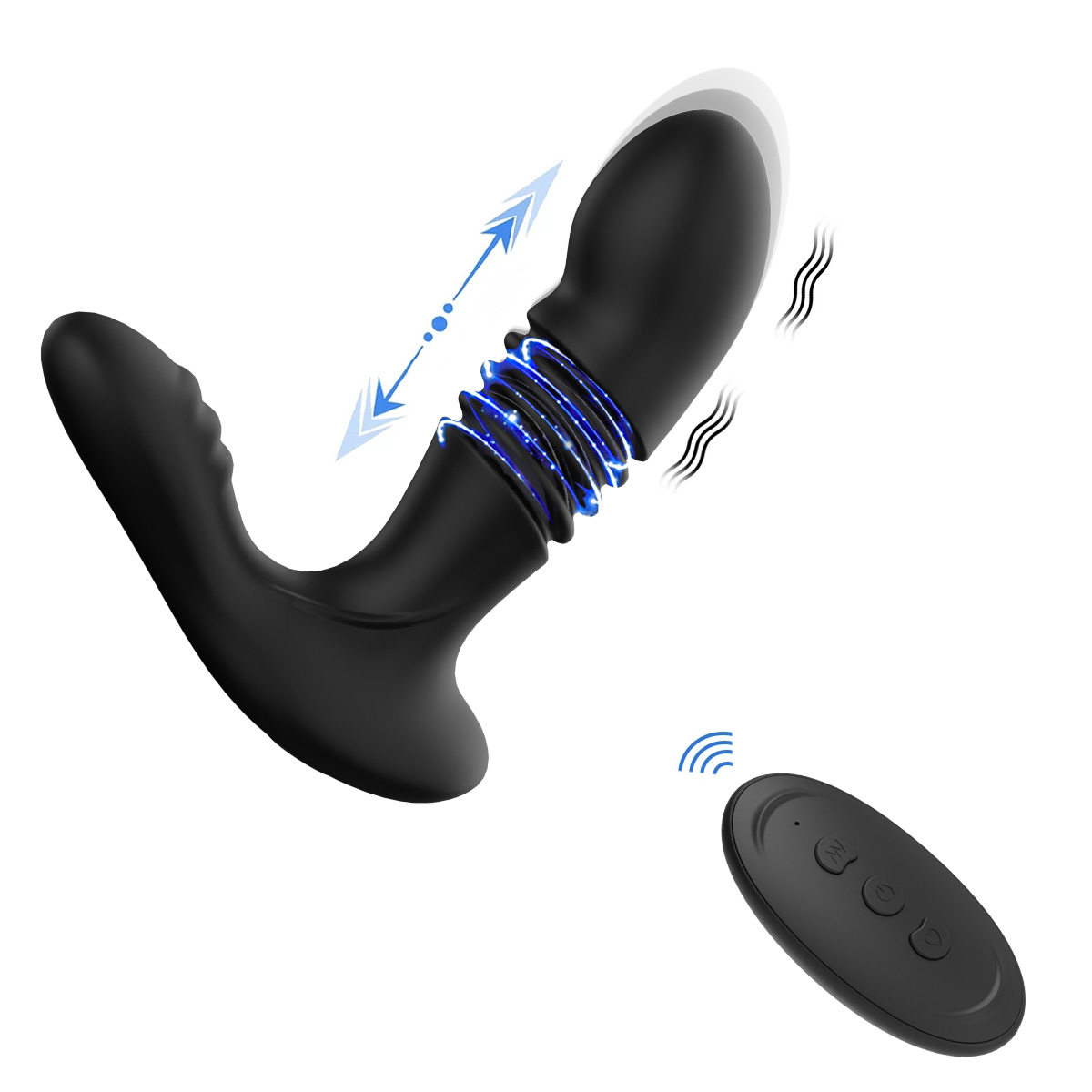 G-spot Telescopic Remote Control Vibrator