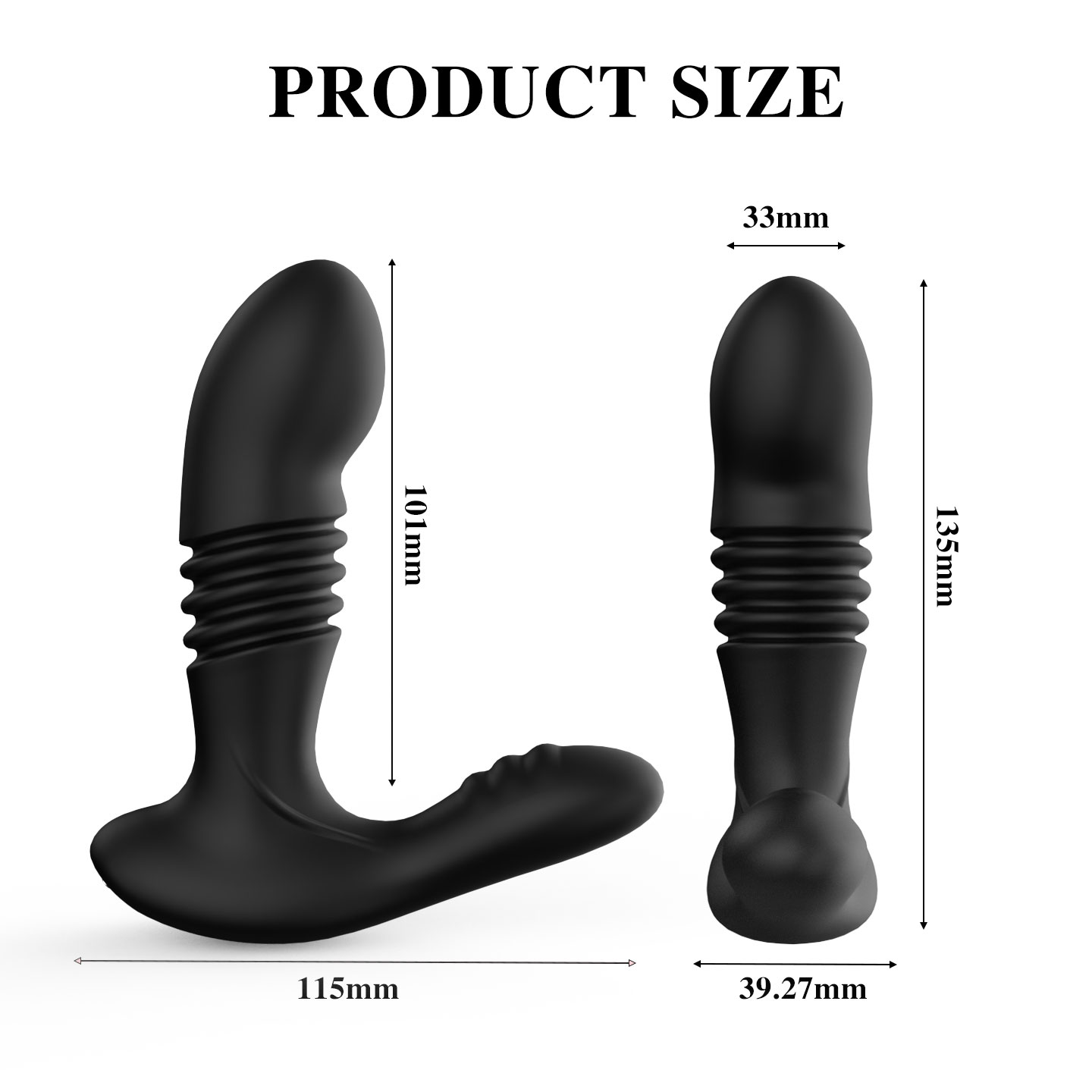 G-spot Telescopic Vibrator Size