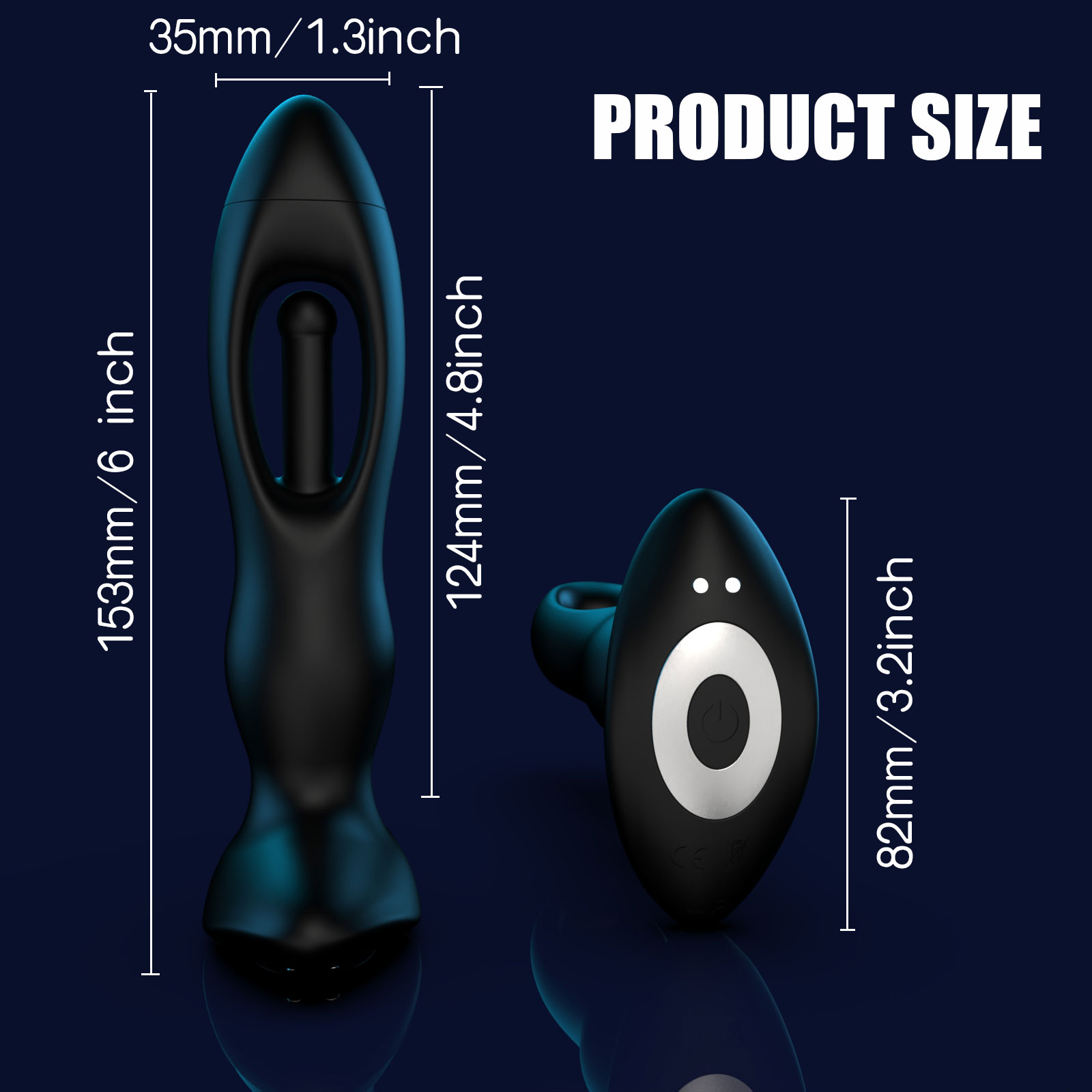 Vibrating Butt Plug Size