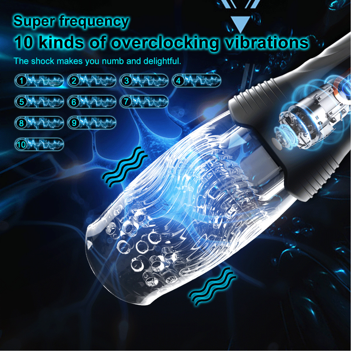 Male Masturbator 10 vibration modes