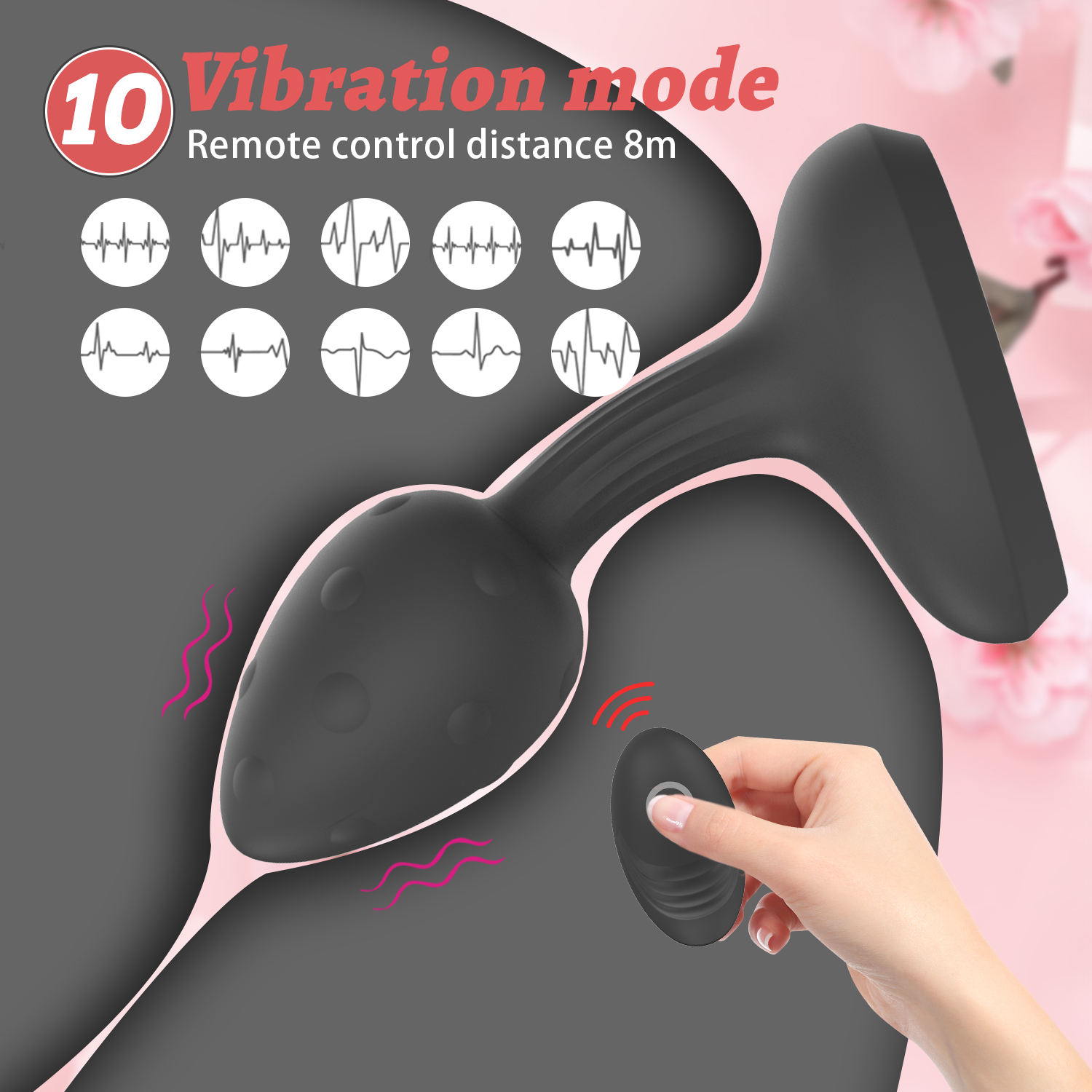 10 Mode Remote Small Vibrator