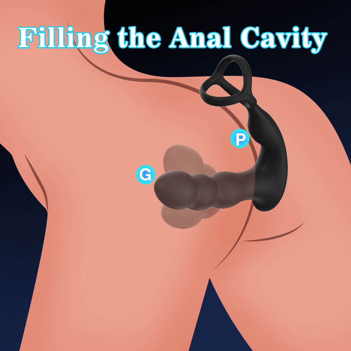 Cum locking ring anal plug vibrator 2