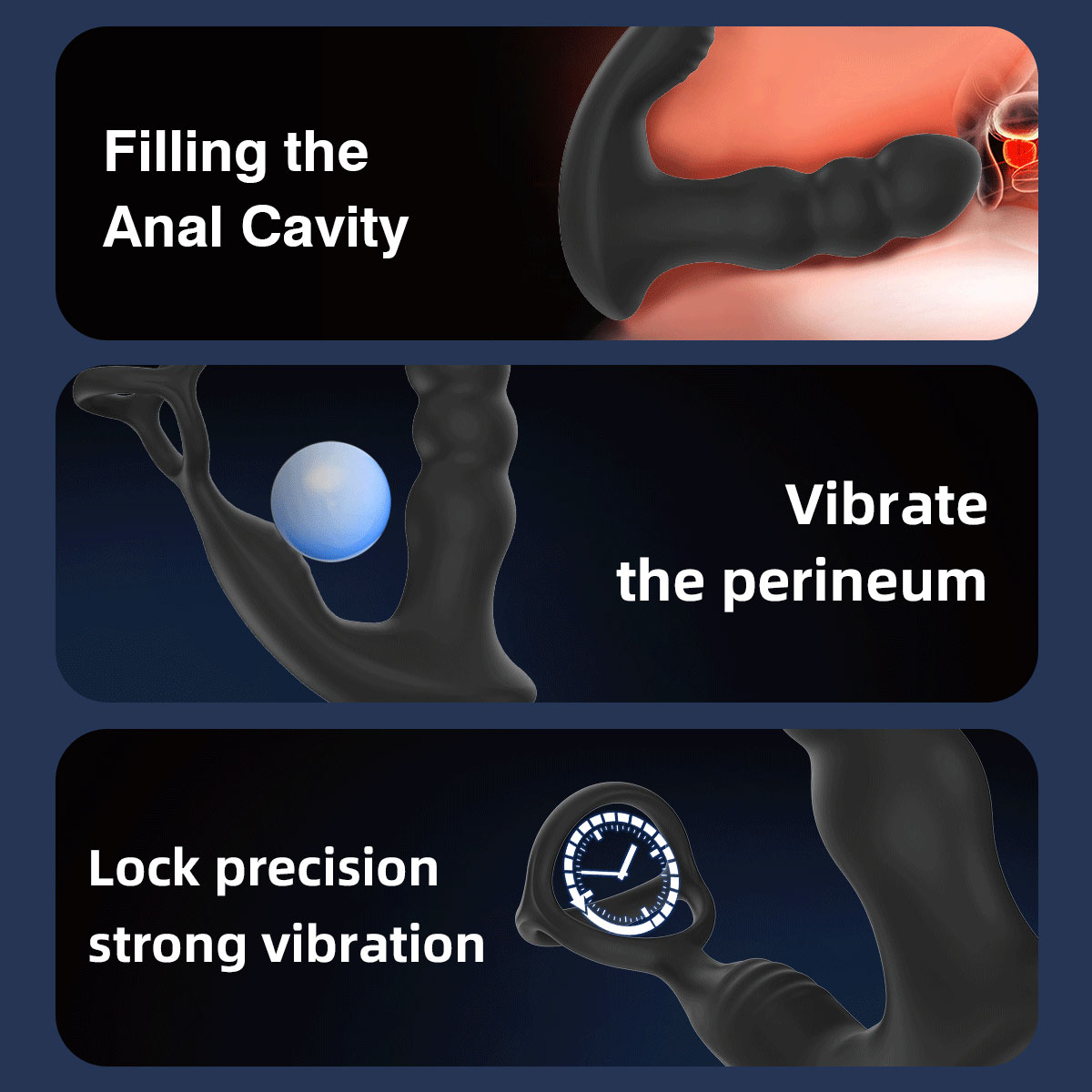 Cum locking ring anal plug vibrator 3