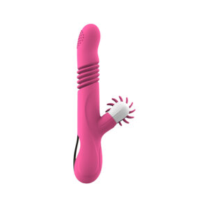 Retractable Dildo Vibrator Tongue Licking Female Toy