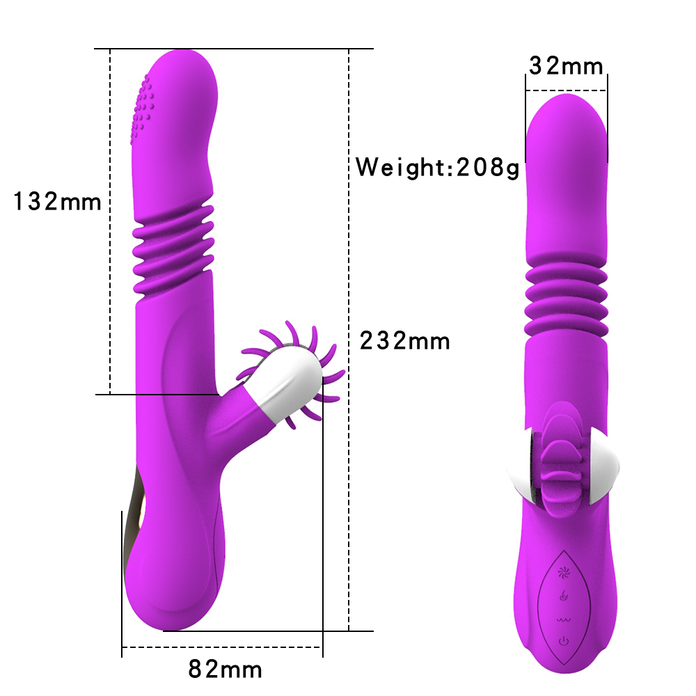 Retractable Dildo Vibrator Size