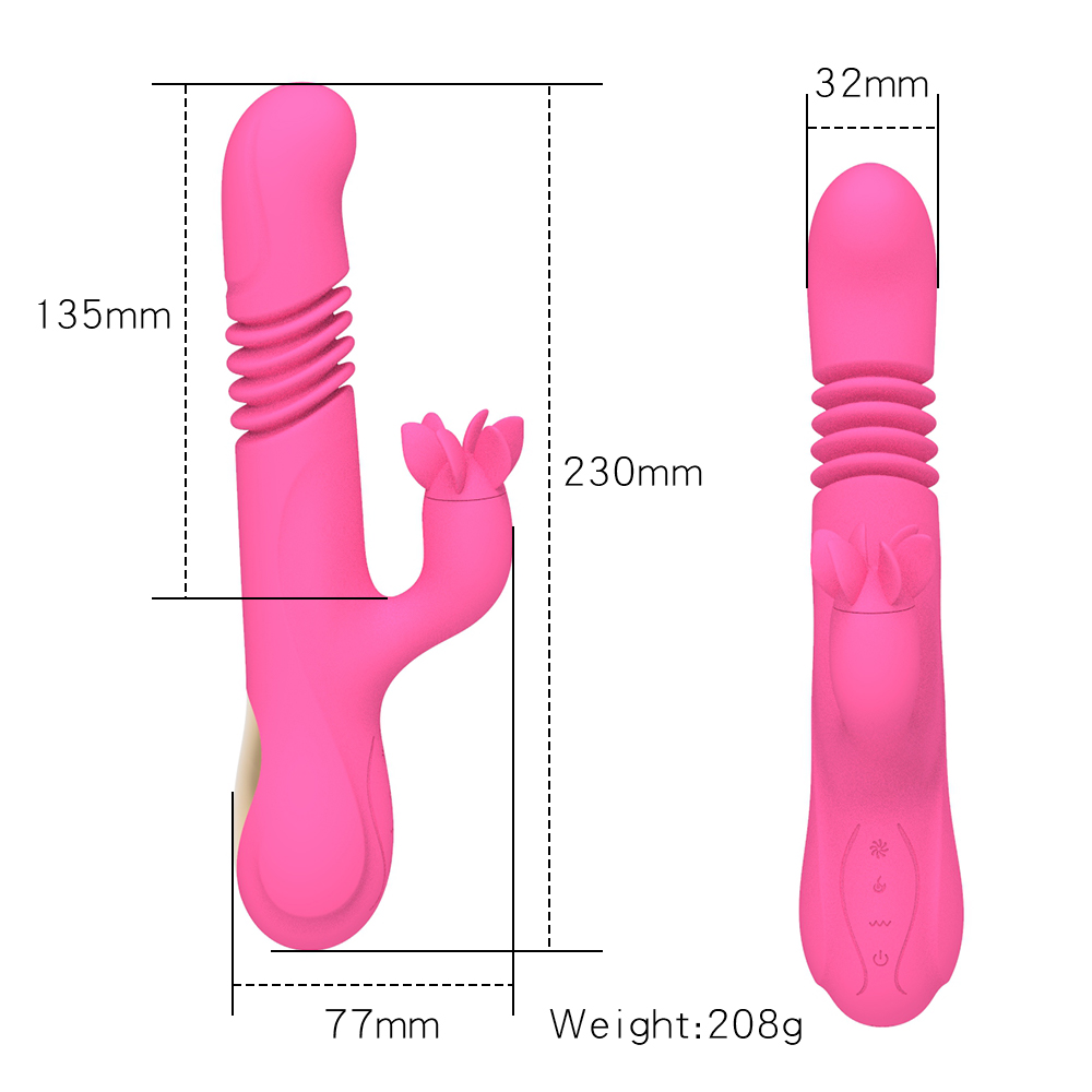 Retractable G-spot Vibrator Size